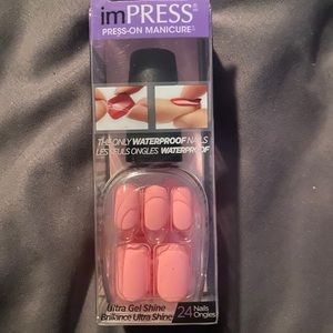 Pink Impress Nails